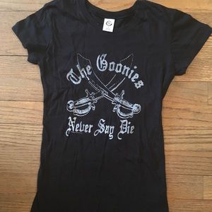 Kids “The Goonies” Black Printed Tshirt